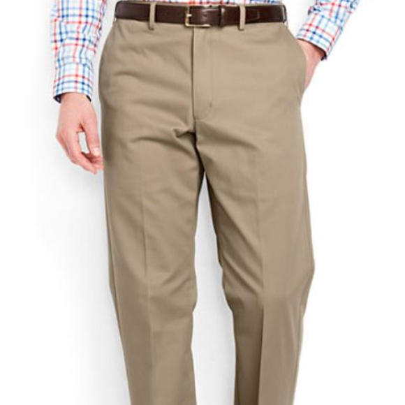 LANDS' END GRAY TAILORED FIT CHINO PANTS 37 x 35 - Picture 4 of 4